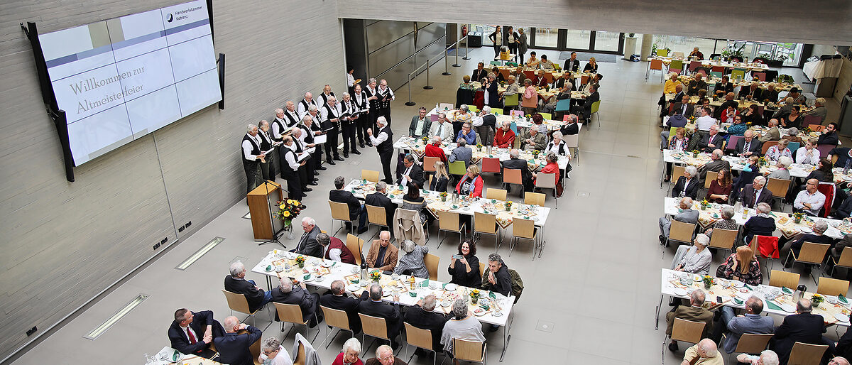 Nach Corona-bedingter Unterbrechung soll es am 28. und 29. September wieder eine Altmeisterfeier im HwK-Zentrum für Ernährung und Gesundheit geben.