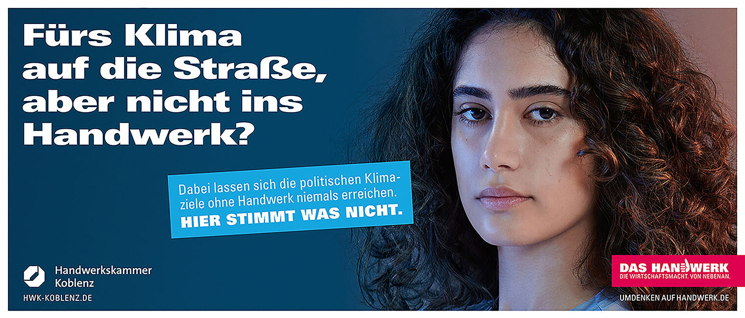 Plakatmotiv der bundesweiten Imagekampagne des Handwerks