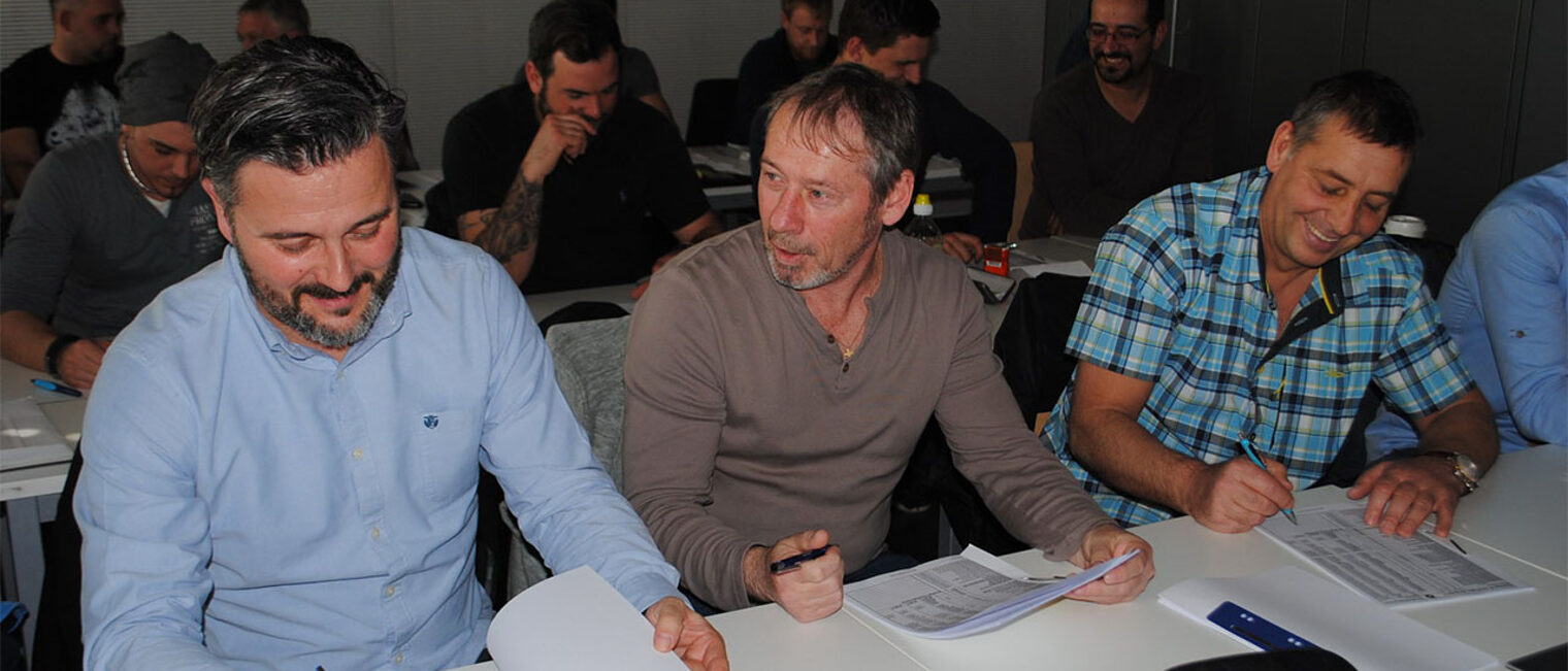 Uwe Sassenberg, Erik Zyska und Michael Neis im Meisterkurs Uwe Sassenberg, Erik Zyska und Michael Neis im Meisterkurs