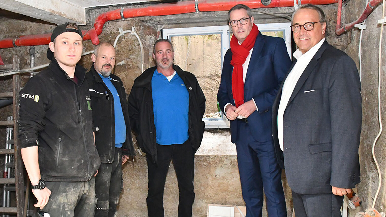 Baustellenbesuch in einem Neuenahrer Keller