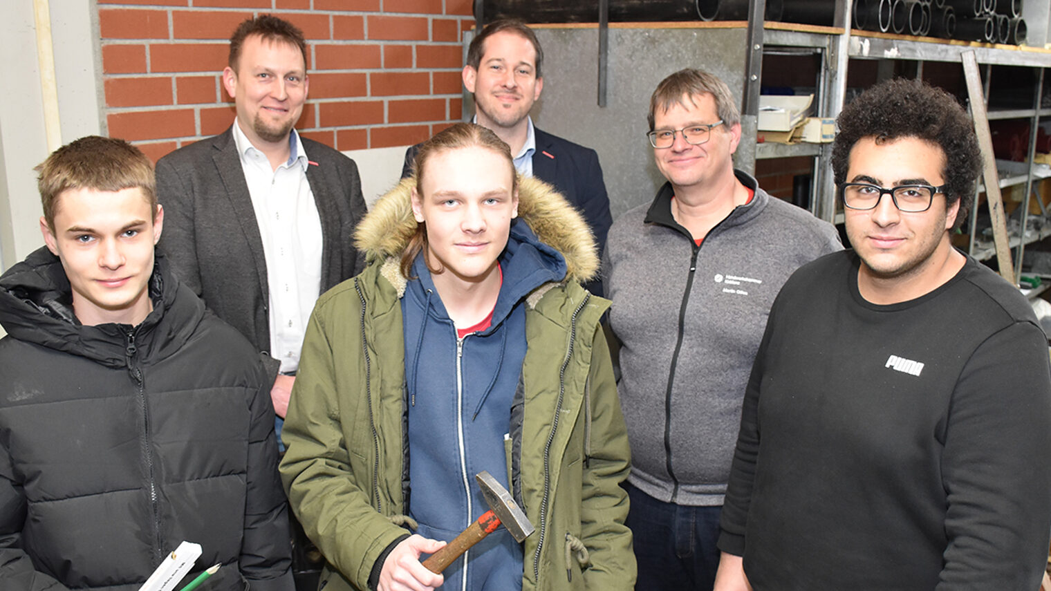 Gruppenfoto Freiwillige Handwerkszeit
