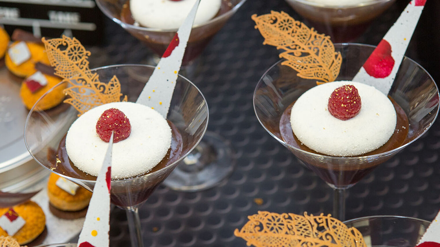 Desserts in Cocktailgläsern