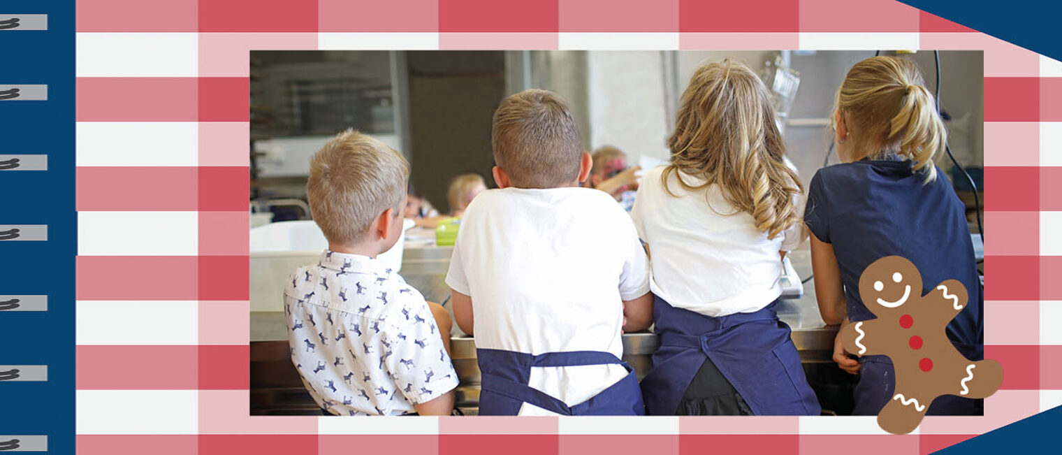 Kinder beim Back-Workshop