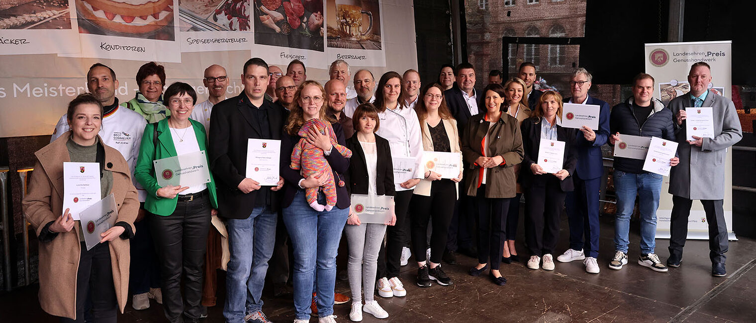 Gruppenfoto von der Verleihung Gruppenfoto von der Verleihung