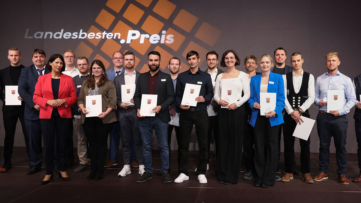 Gruppenfoto von der Ehrung