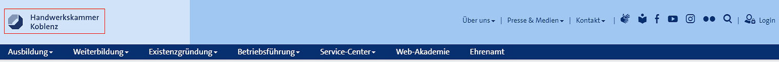 Navigation Webseite hwk-koblenz.de Navigation Webseite hwk-koblenz.de