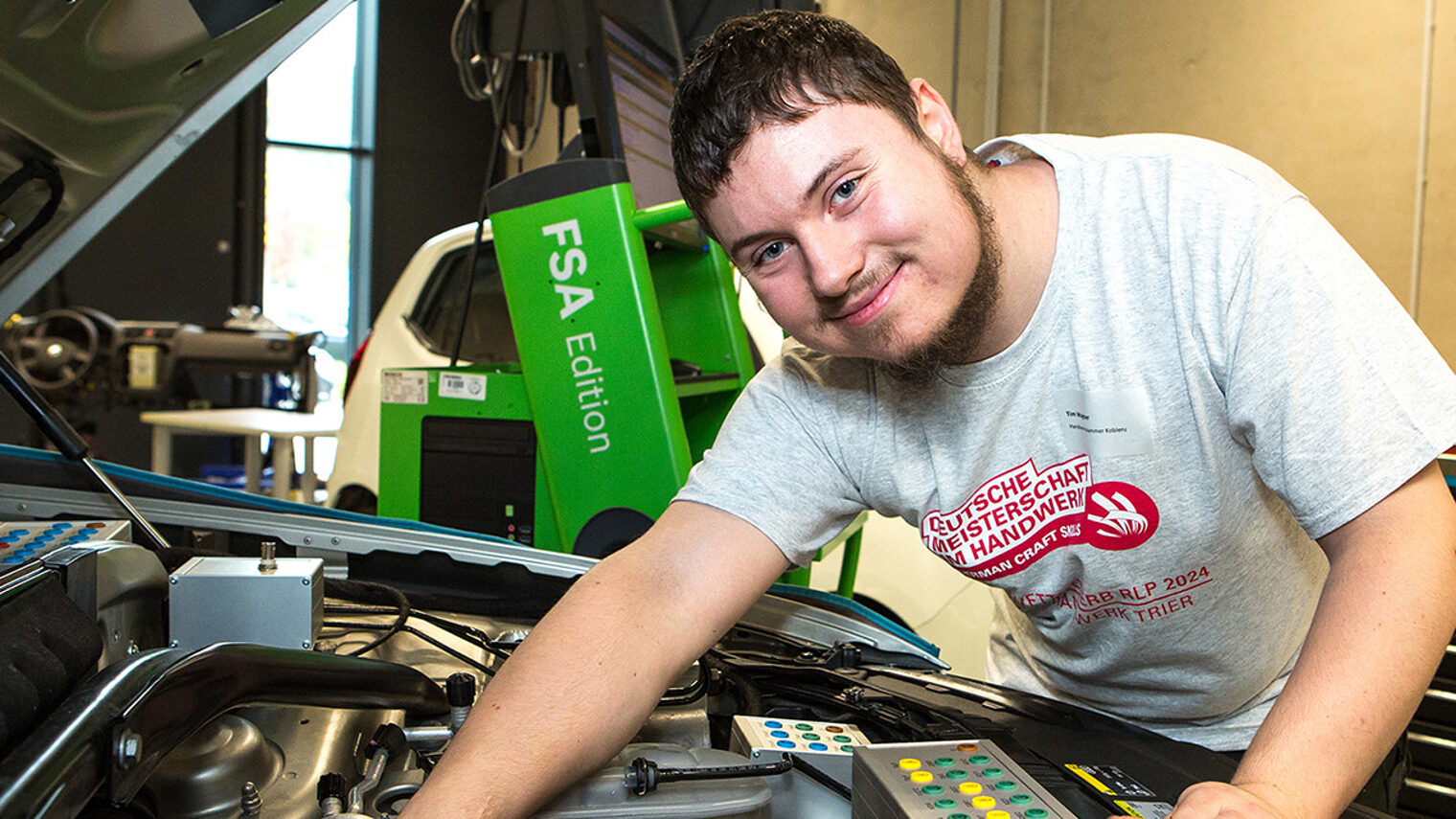 Tim Wagner während er Deutschen Meisterschaft im Handwerk 2024 