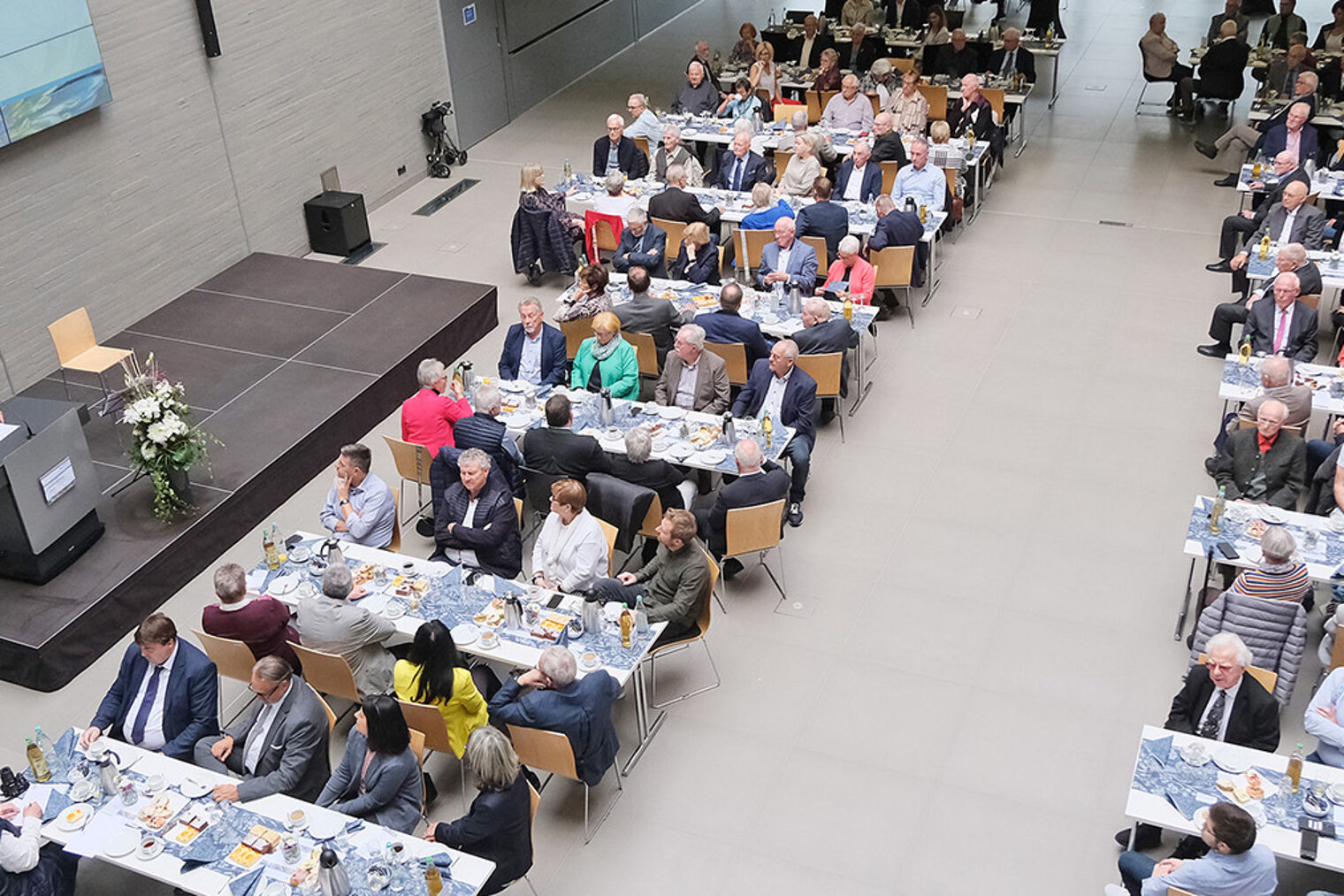 Blick von oben auf die Feierlichkeiten im Jahr 2024