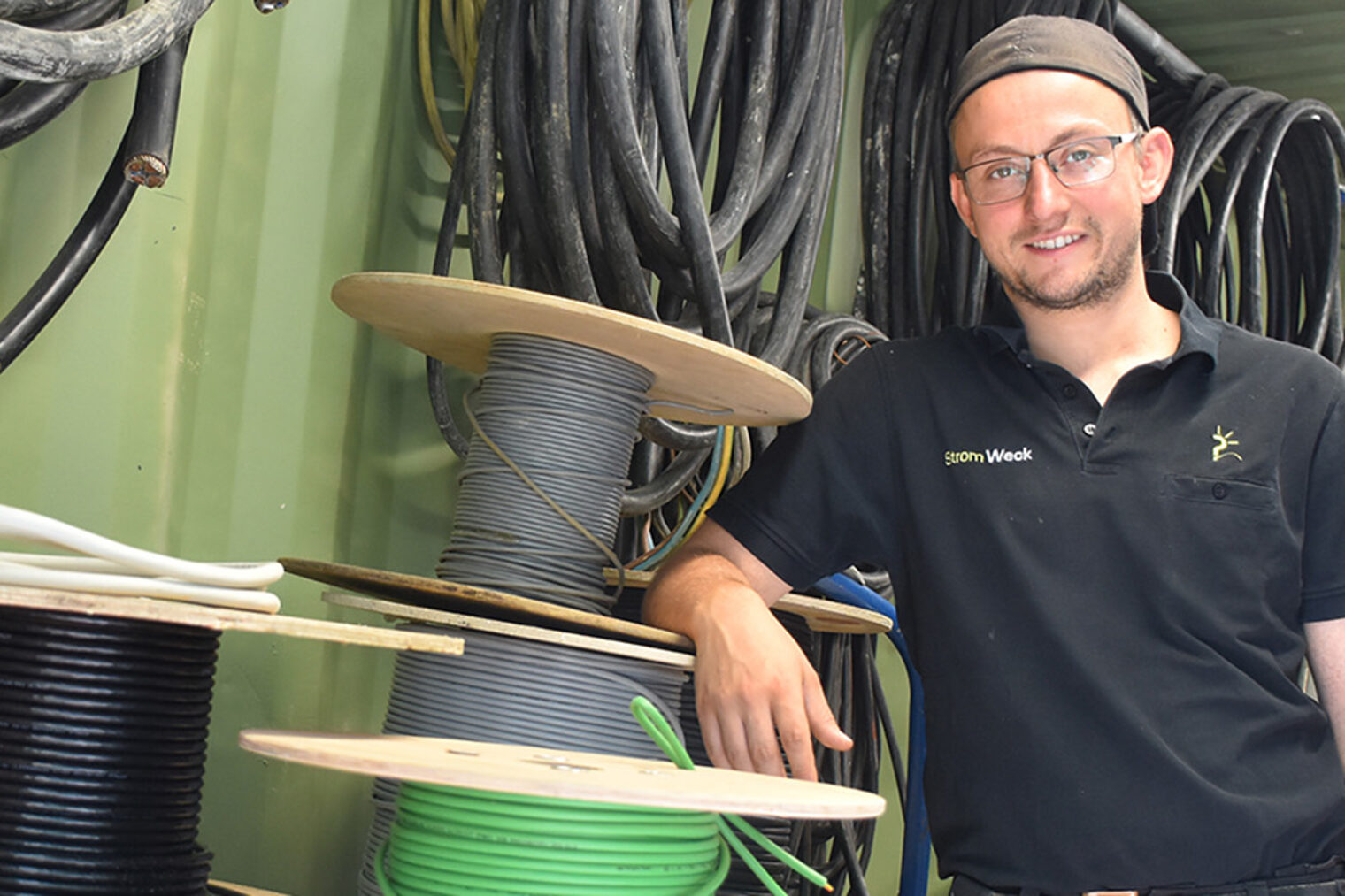 Celeste Biondi in der Werkstatt