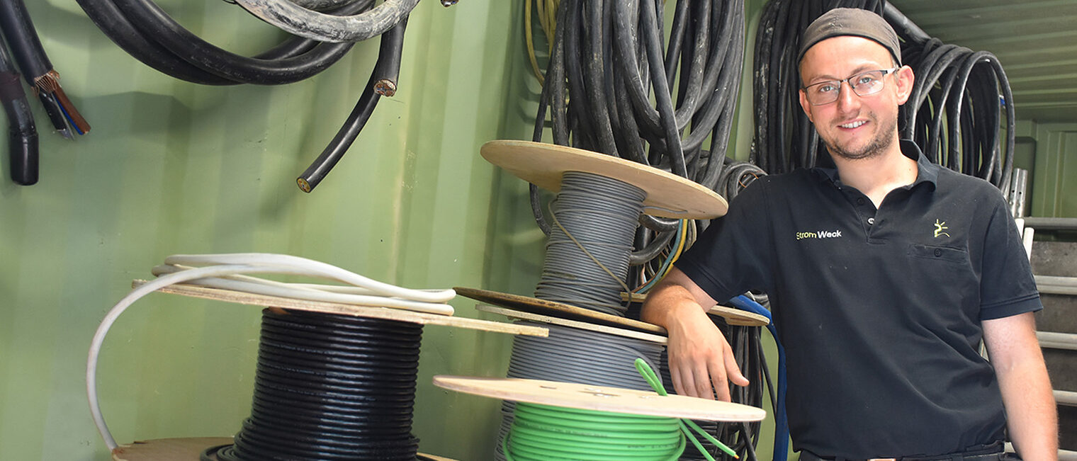 Celeste Biondi in der Werkstatt Celeste Biondi in der Werkstatt