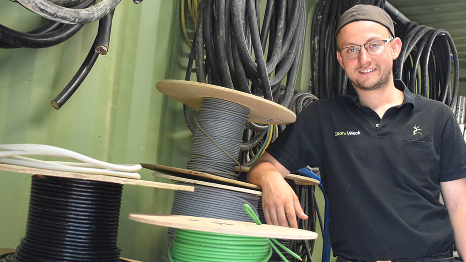 Celeste Biondi in der Werkstatt