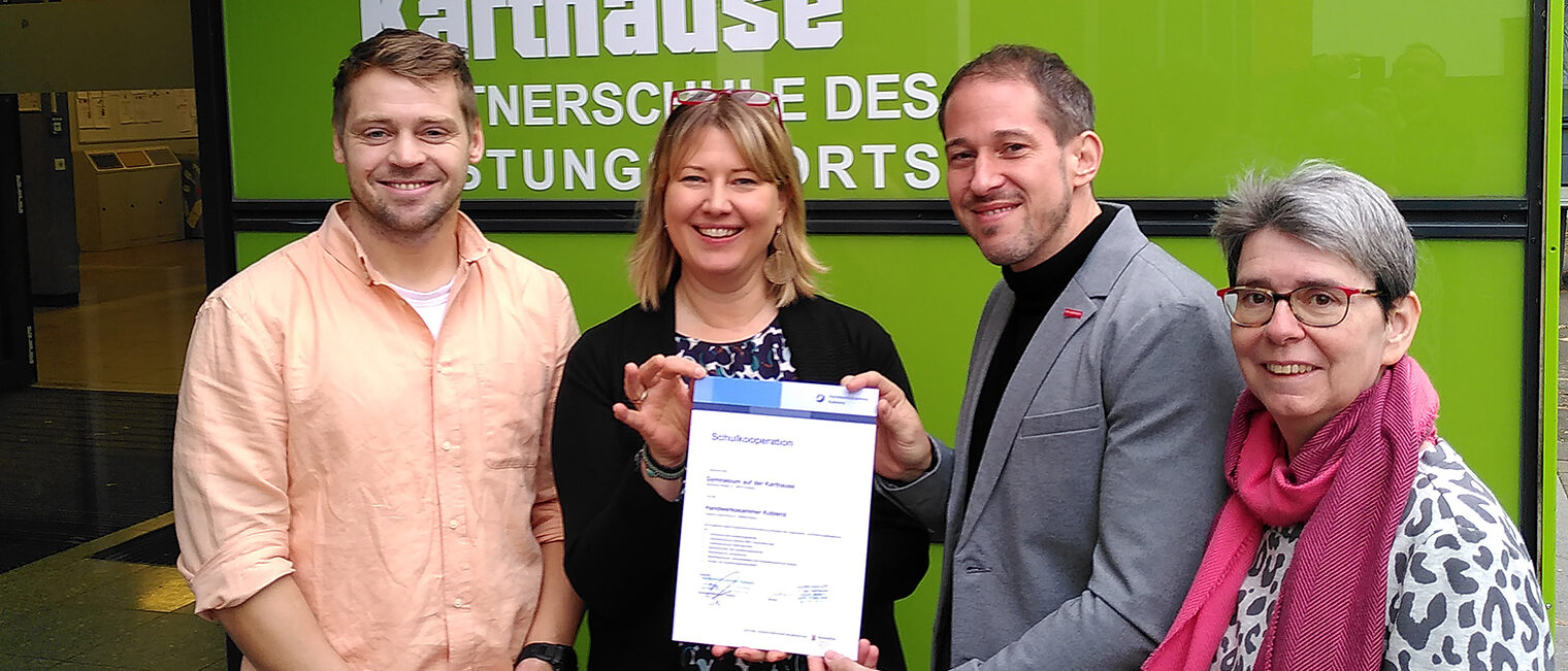 Sascha Männchen und Patrizia Bösch-Geisbe gemeinsam mit Jens Fiedermann und Heike Lambach