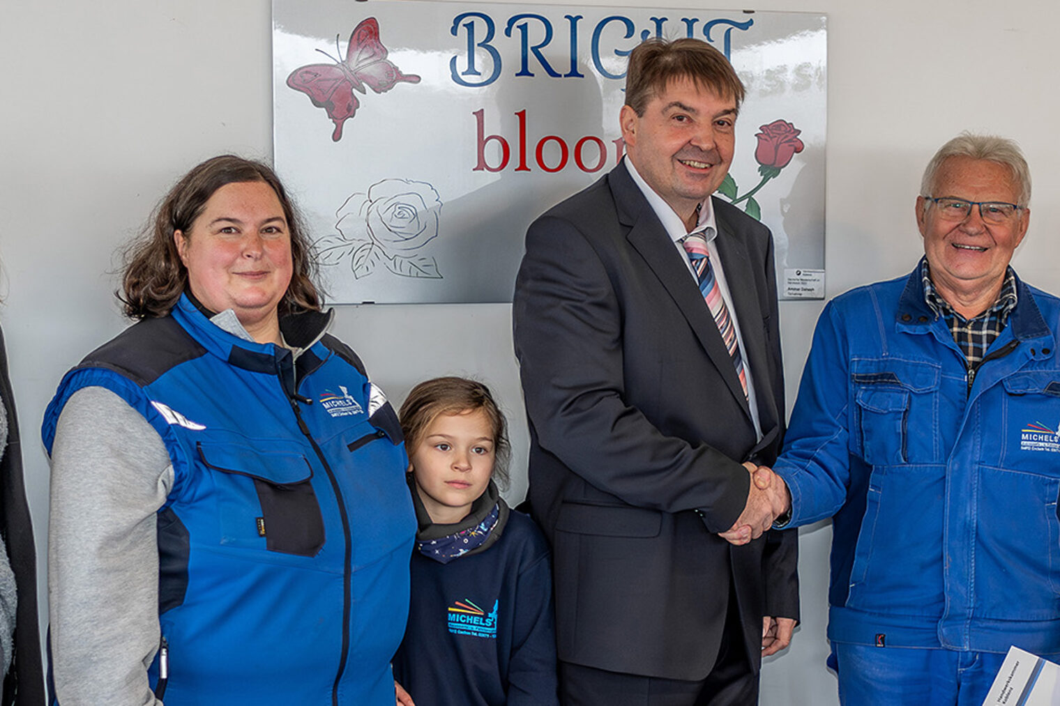 Gruppenbild bei der Übergabe des Goldenen Meisterbriefes