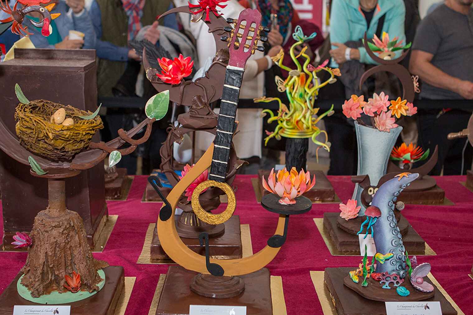 Schokoladenschaustücke vom "Freestyle" Wettbewerb