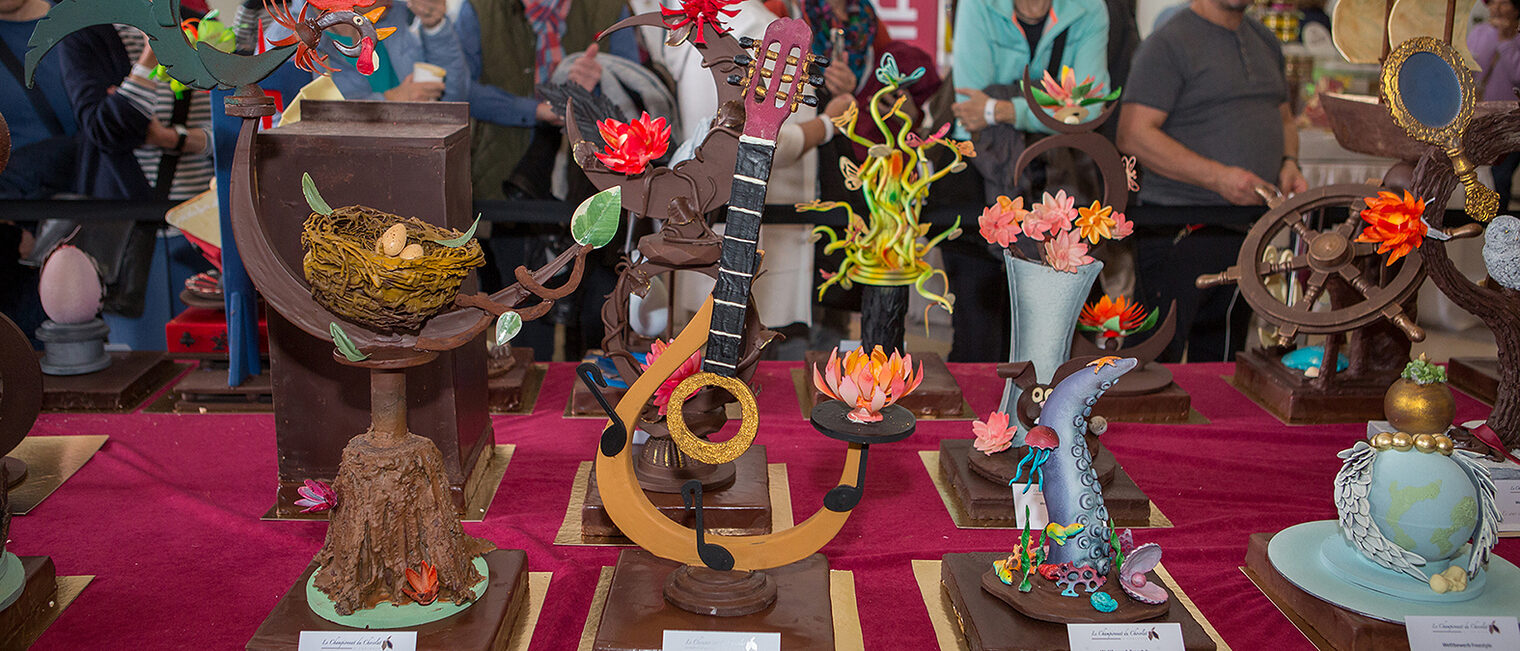 Schokoladenschaustücke vom "Freestyle" Wettbewerb