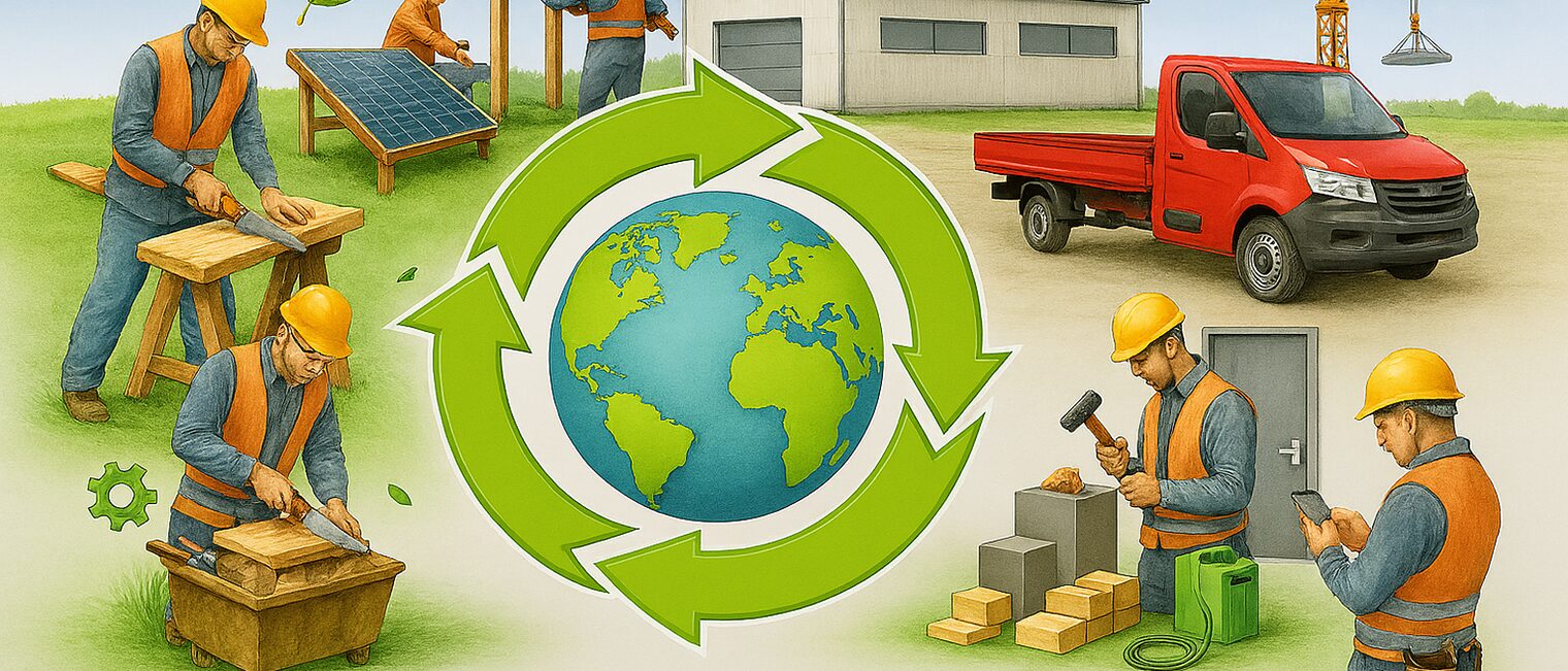 Eine Grafik über das Thema Kreislaufwirtschaft