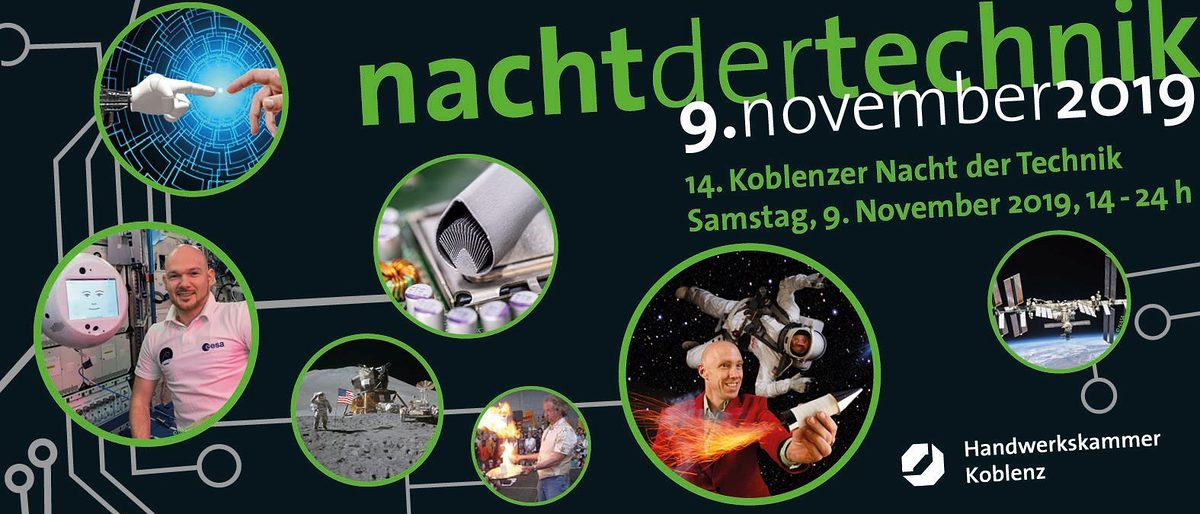 Besuchen Sie die Nacht der Technik am 9. November 2019! Besuchen Sie die Nacht der Technik am 9. November 2019!
