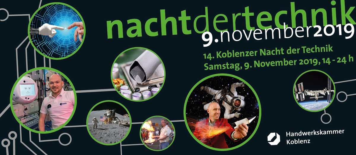 Besuchen Sie die Nacht der Technik am 9. November 2019! Besuchen Sie die Nacht der Technik am 9. November 2019!