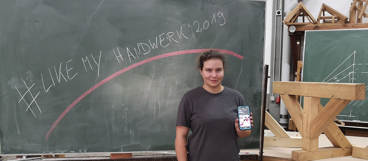 Zimmerin Janina gewinnt Instagram-Fotowettbewerb #likemyhandwerk2019 Zimmerin Janina gewinnt Instagram-Fotowettbewerb #likemyhandwerk2019